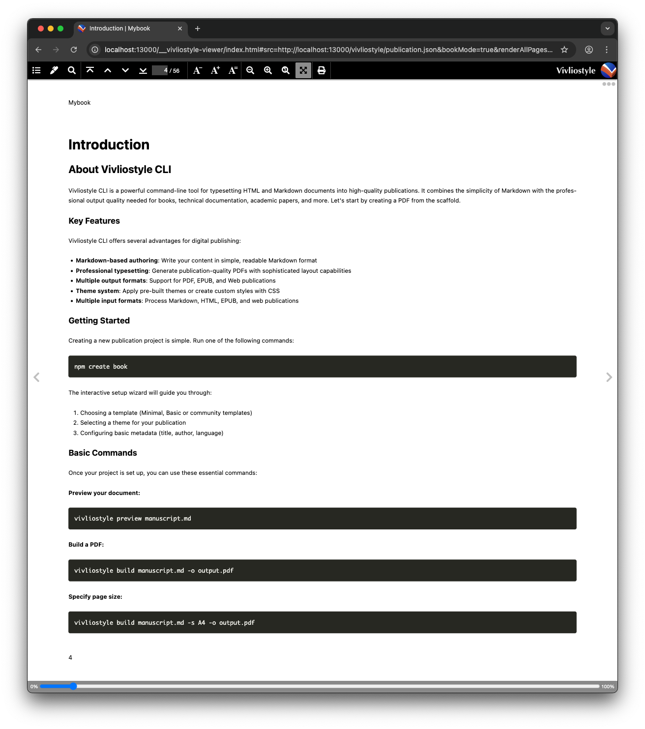 Preview after editing the manuscript